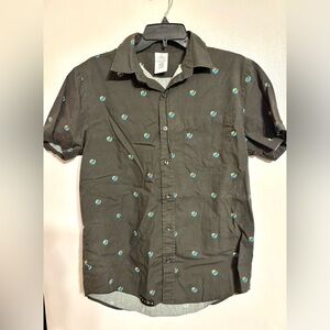 Disney Star Wars rainbow gay pride button up camp shirt M